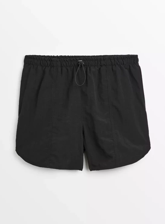 Black Parachute Shorts