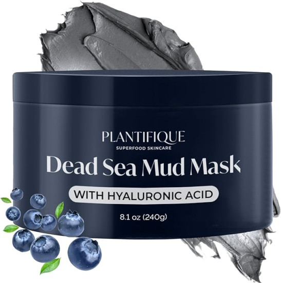 Face Masks Skincare Dead Sea Mud Mask for Face Care - Body Mud Mask with Hyaluronic Acid for Face and Body Pore Minimizer Skin Care Deep Cleanser Purifying Face Mask for Blackheads by Plantifique