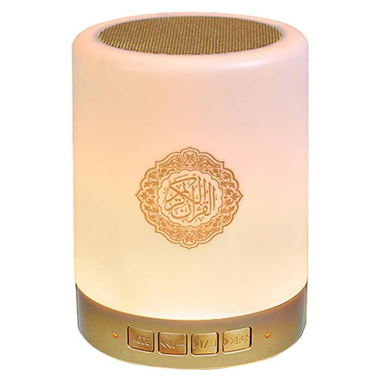 Quran Light Bluetooth Speaker, Muslim Quran Bluetooth Speaker Touch Lamp, Quran Translation Smart Touch LED Lamp USB Charging Remote Control Light for Bedroom Living Room