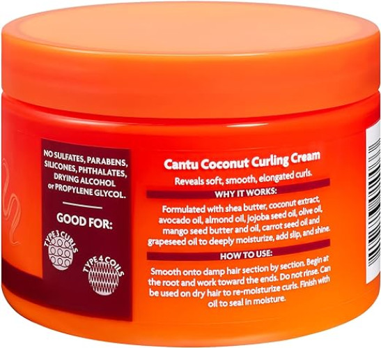Curling Cream 340g (Packaging may vary) with shea butter & coconut