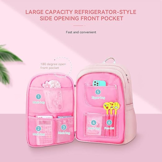 ZLLOO Rainbow Preschool Backpack Waterproof School Backpack Little Kid Book Bag for Teens Girls Gift