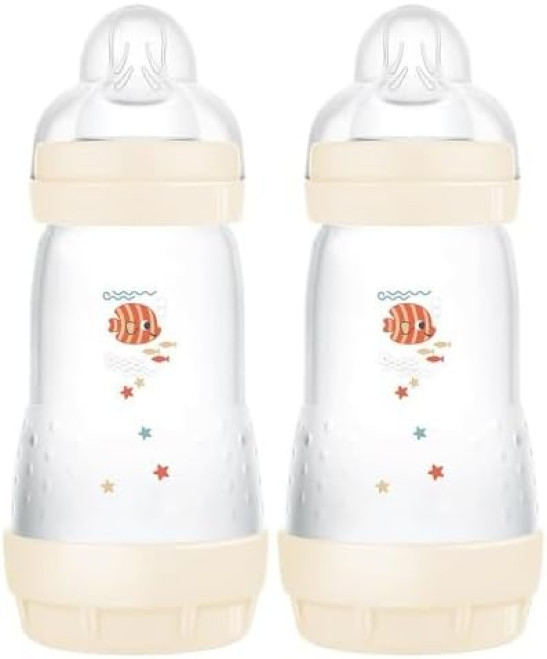 Easy Start Self Sterilizing Anti-Colic Baby Bottle Pack of 2 (2 x 260 ml), Size 2, , (Designs May Vary)