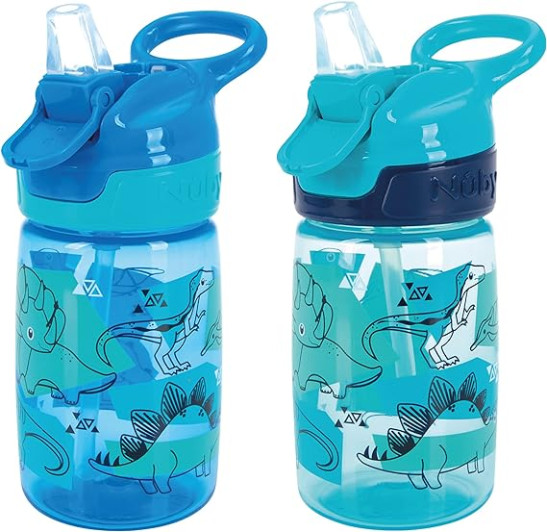 Incredible Toddler Sippy Cup 360ml / Dishwasher and Microwave Safe Suitable Beaker for 18 Months Plus (Dinosaurs, Pack of 2)