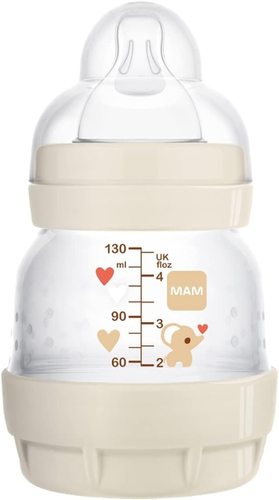 Easy Start Self Sterilizing Anti-Colic Bottle (1 x 130 ml), Size 1 (Designs May Vary)