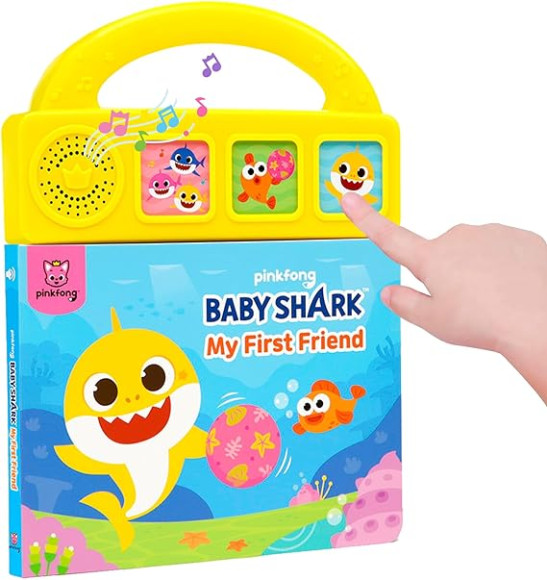 Button Story Baby Shark Sound Book with Carrying Handle |Learning & Education Toys| Gifts Boys & Girls
