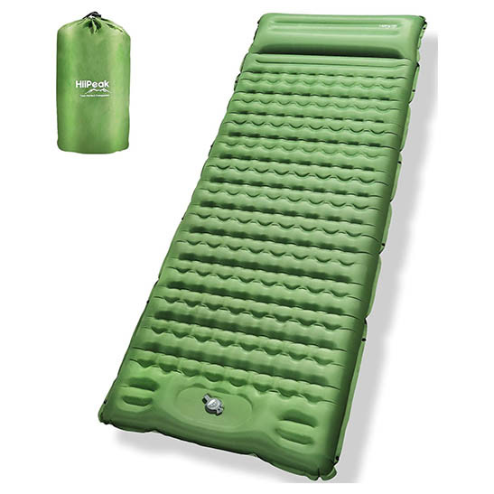 HiiPeak Sleeping Pad Ultralight Inflatable Sleeping Mat with Built in Foot Pump Durable Compact Waterproof Camping Air Mattress for Camping Backpacking Hiking Tent Trap Traveling British Marketplace