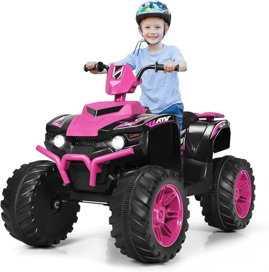 GYMAX Kids Electric Quad Bike, Children Ride On ATV
