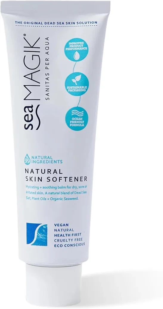 Sea Magik Face Moisturiser for Dry Skin - Face Cream for Sensitive Skin, with Hydrating Dead Sea Salt to Soothe Psoriasis and Eczema, Allergen Free Face Care, Lightweight, Vegan, Cruelty Free (75ml)