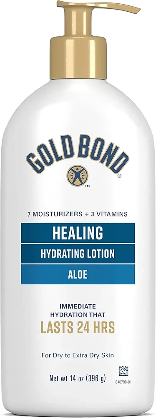 Gold Bond Ultimate Healing Skin Therapy Lotion for Dry Skin, Aloe, 14 Ounce Pump