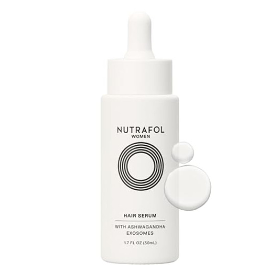 Nutrafol Women's Hair Serum, Supports Visibly Thicker and Stronger Hair, Vegan, Lightweight and Fast-Absorbing