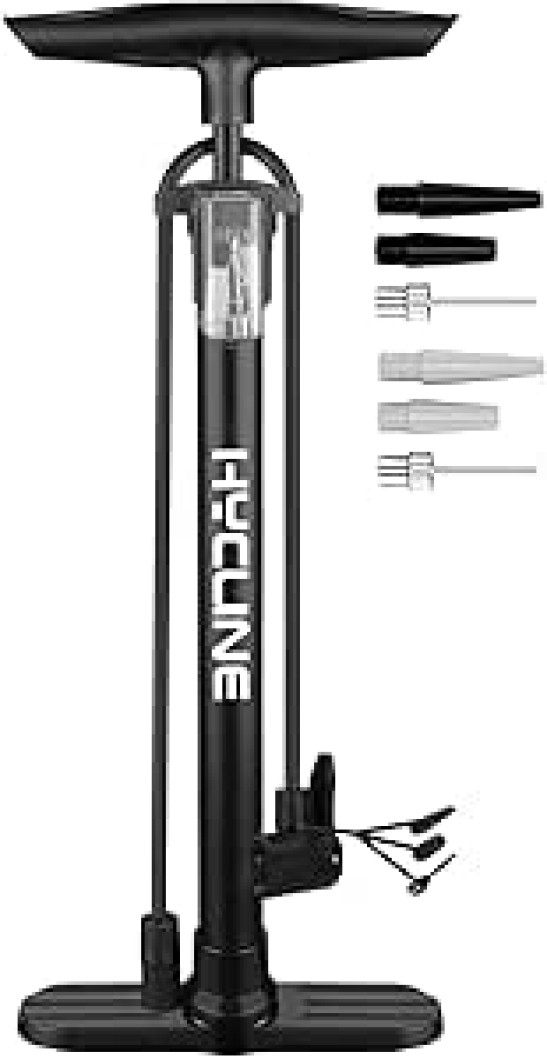 Hycline Bike Pump, Bicycle Floor Pump for Bike Tyres
