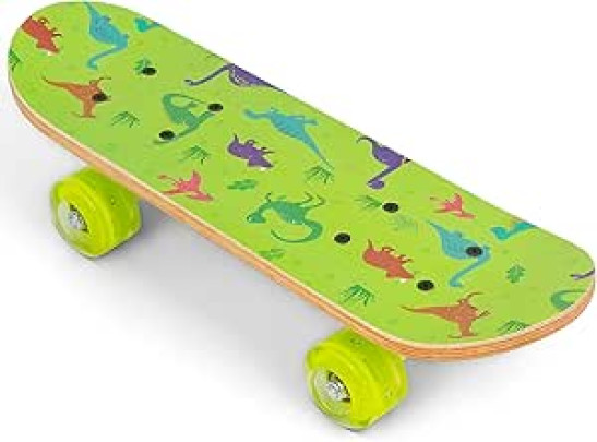 OzBozz DINOSAUR SKATEBOARD WITH FLASHING WHEELS