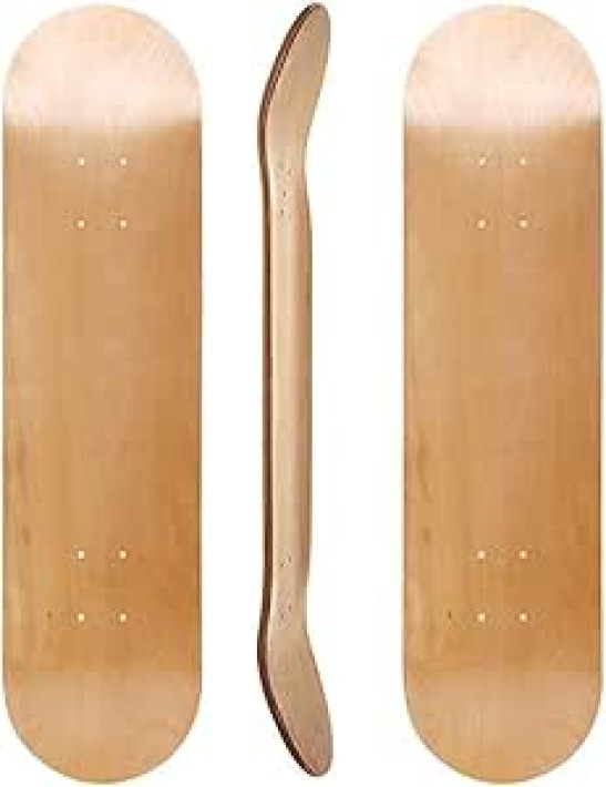 bimiti 2 Pack Skateboard Decks 7 Ply Maple Wood Stain Skateboard Deck