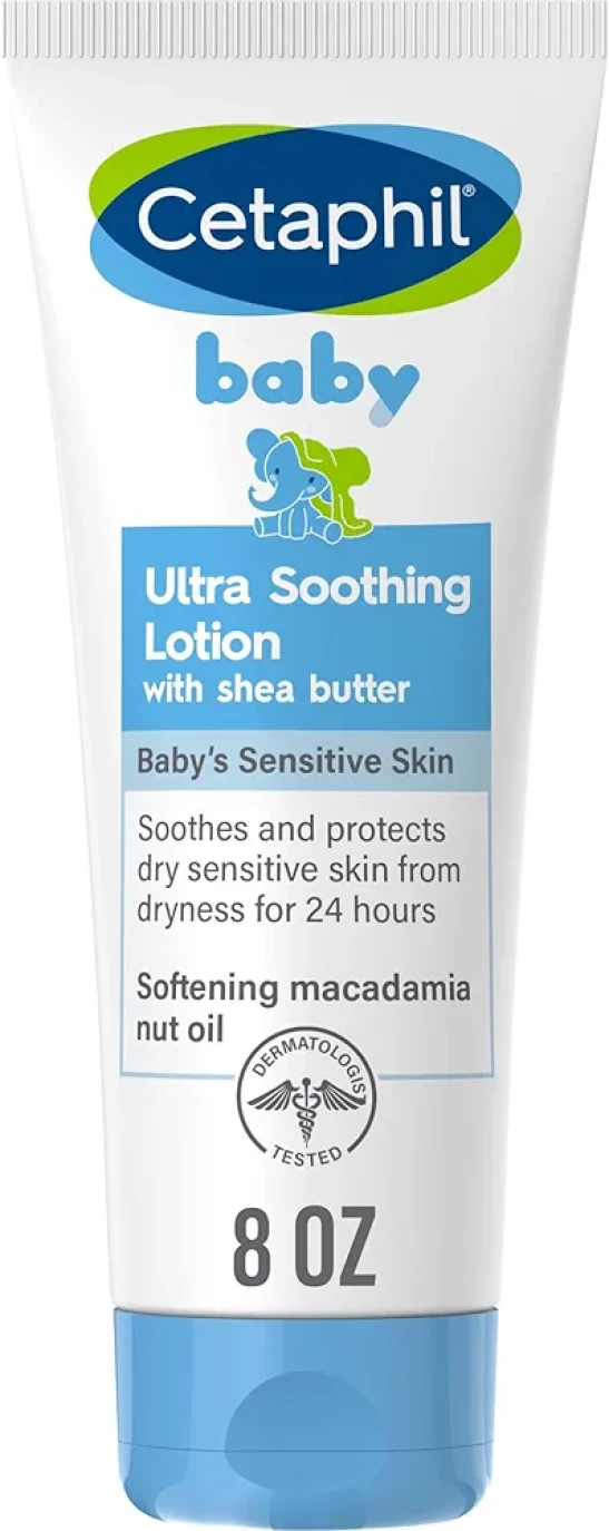 Cetaphil Baby Ultra Soothing Lotion with Shea Butter | Moisturize and Soothe Dry Skin|8 oz