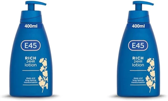 E45 Rich Skin Lotion 400 ml – E45 Moisturising Lotion with Evening Primrose Oil