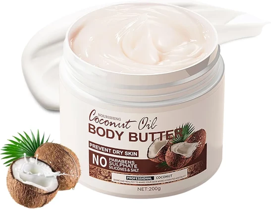 Coconut Butter - Body Butter - Body Butter Moisturising - Body Beauty Body Butters - Body Moisturizer for Cracked Skin