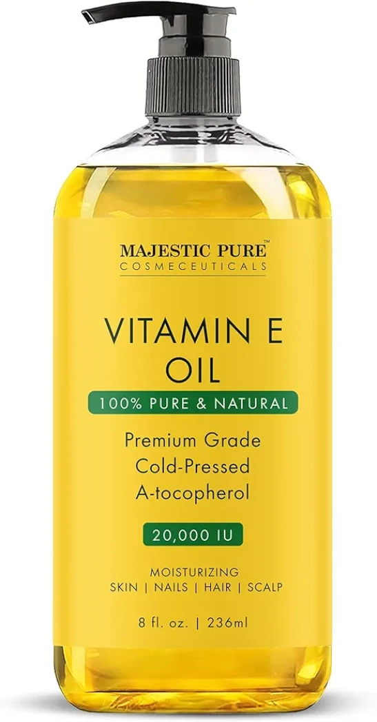 MAJESTIC PURE Vitamin E Oil | 100% Pure and Natural Cold Pressed Vitamin E oil for Skin