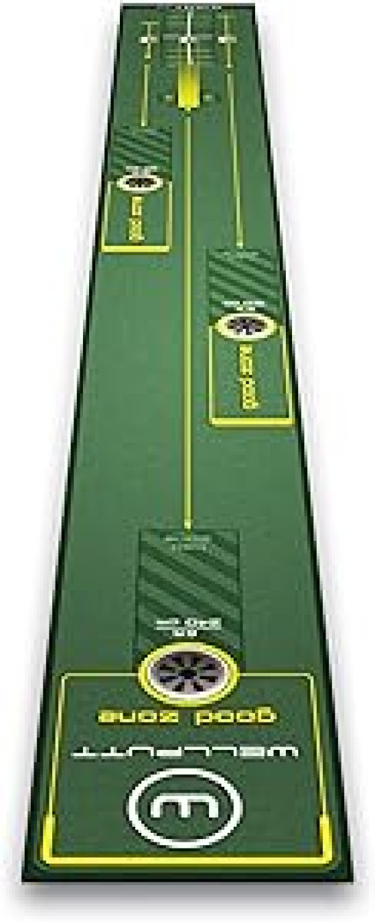 WELLPUTT - Golf Training Putting Mat - 3m Start 2.0