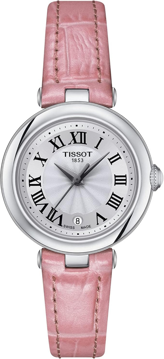 Tissot Bellissima Small Lady Watch Pink Leather T126.010.16.013.01 316L Steel