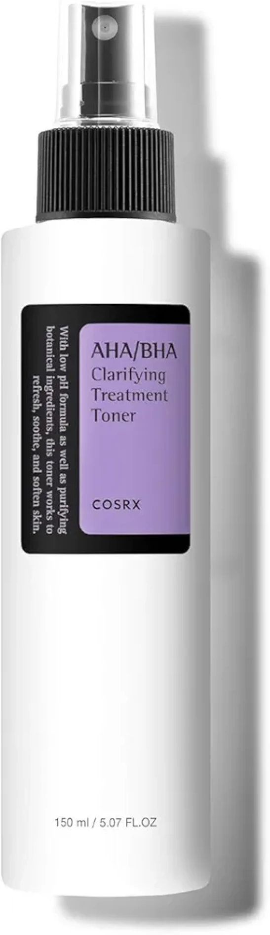 COSRX AHA/BHA Treatment Toner Facial Exfoliating Spray with Glycolic Acid, Blemish Control and Oil Balancing Korean Toner, Gentle Exfoliation and Minimizing Whiteheads and Pores Korean Skincare 150ml