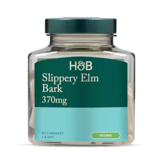 Shop all Holland & Barrett  Holland & Barrett Slippery Elm Bark 370mg 90 Capsules