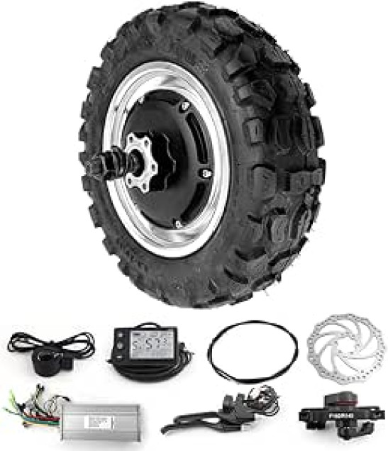 11 inch 48V 1500W Adult Electric Scooter Motorcycle Bicycle Hub Motor wheel with Off-road Tire
