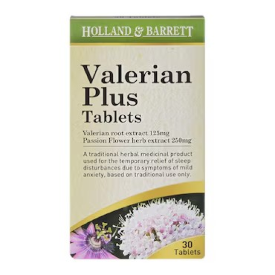 Holland & Barrett Valerian Plus 30 Tablets