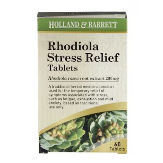 Holland & Barrett Rhodiola Stress Relief 60 Tablets 200mg