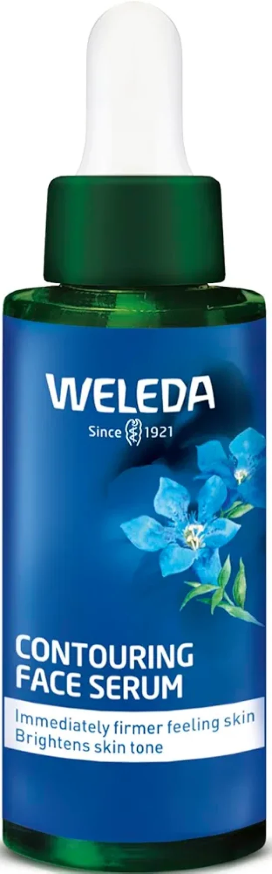 Weleda Contouring Face Serum with Blue Gentian & Edelweiss, Cell-Renewing Moisturiser, Natural Collagen+ Active Complex, Reduces Wrinkles, Vegan, 30ml