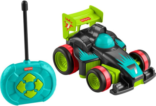 Fisher-Price Preschool Toy Remote Controlled Car My Easy RC with 2 Speeds for Kids Ages 3+ Years, HYH28