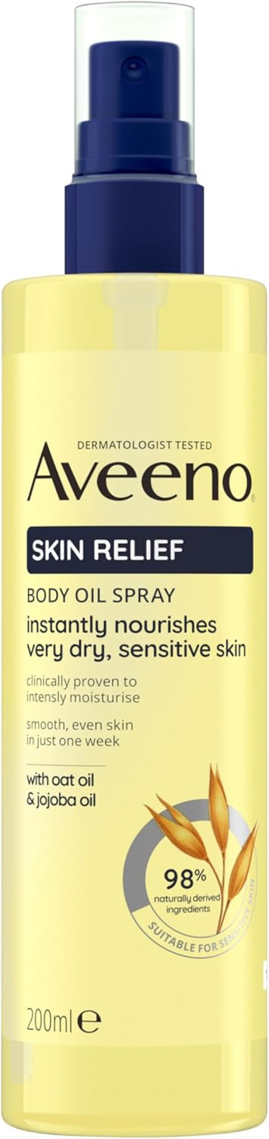 Aveeno Daily Moisturising Body Cleansing Oil (1x 200ml), Nourishing Shower Body Oil for Normal to Dry Skin, Soap-Free, Lightly Scented & Vegan* with Soothing Prebiotic Triple Oat Complex