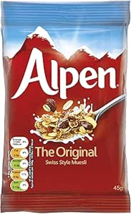 Alpen Original Swiss Style Muesli Sachets, 45g (30 sachets)