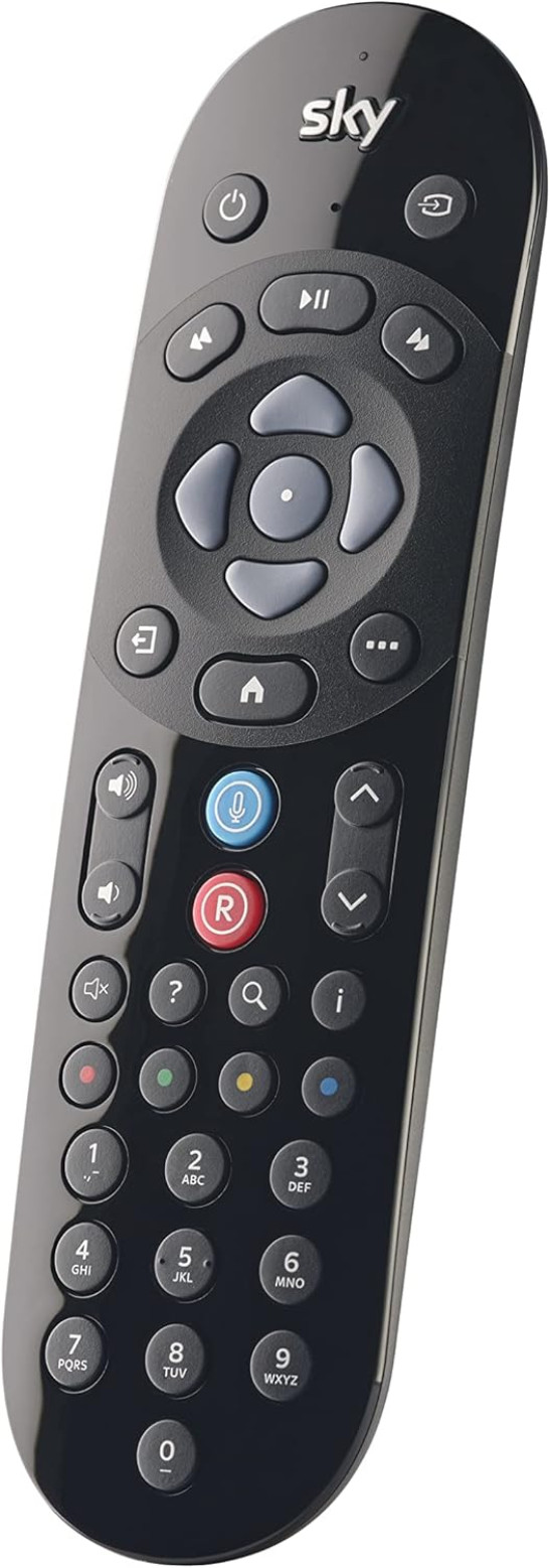 Original SKY Q Voice Remote Control - Compatible with Sky Q 1TB or 2TB box plus the Sky Q Mini box - Official Sky Branded Retail Packaging - black - SKY135