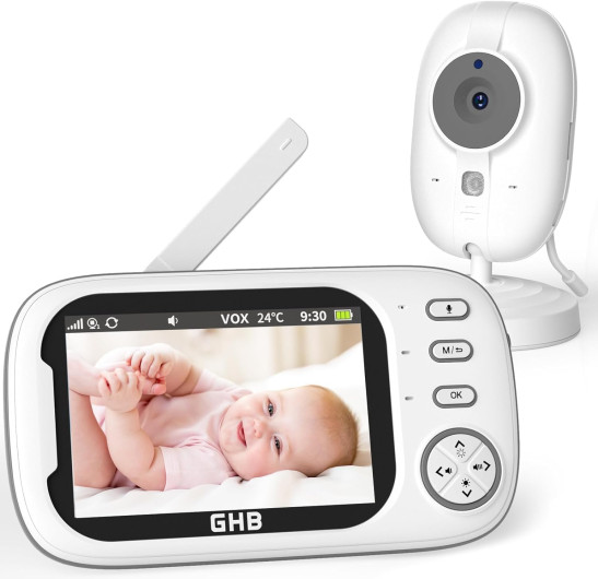 Babyfoon met camera - Geluidsdetectie - Terugspreekfunctie