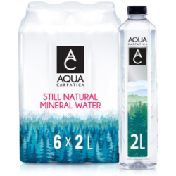 AQUA Carpatica 2L x 6 Pure Natural Still Mineral Water - 6-Pack Bottled Water
