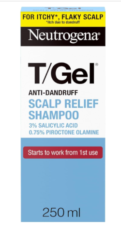 Neutrogena T/Gel Therapeutic Shampoo Treatment for Scalp Psoriasis, Itching Scalp and Dandruff, 250 ml
